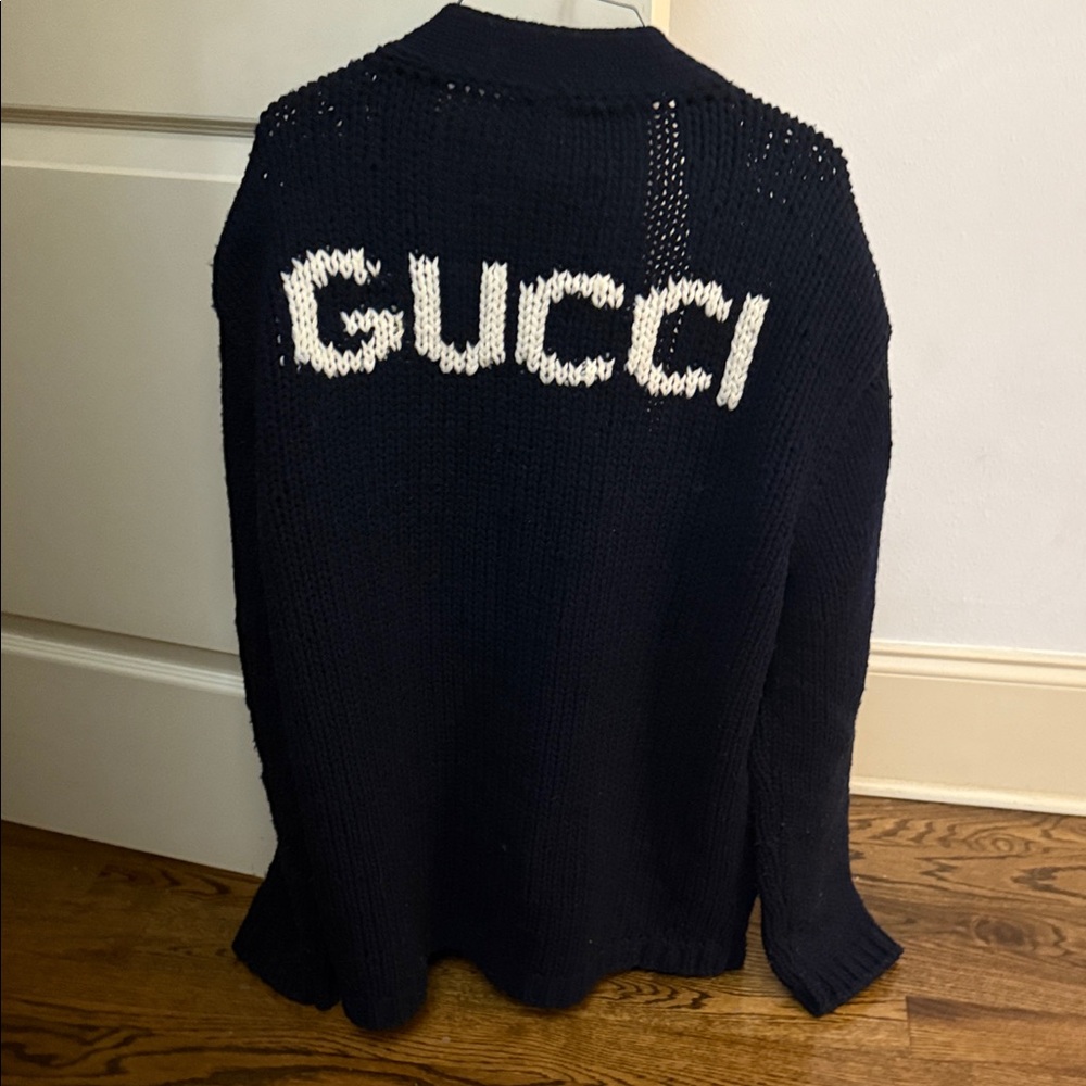 Gucci dark navy Knit Cardigan men